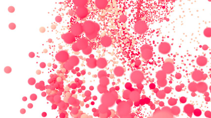 Abstract background with pink and peach bubbles. Perfect for websites, presentations, and more.