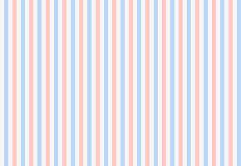 A clean, seamless vertical striped pattern. The stripes alternate between a soft light blue and a pastel pink or coral.