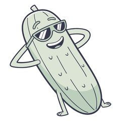 cucumber cooler vector design.