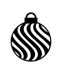 NoirGlow Christmas lantern logo has a sleek modern elegance with a black and white wavy design 001 forat jpg