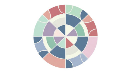 Obraz premium Abstract geometric colorful design perfect for modern branding, art, and creative projects