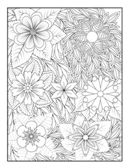 Zentangle Coloring Pages | Relaxing Stress Relief Coloring Book for Adults | Intricate Abstract Patterns.