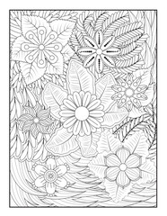 Zentangle Coloring Pages | Relaxing Stress Relief Coloring Book for Adults | Intricate Abstract Patterns.