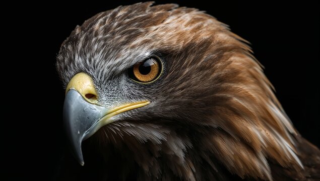 Close-up of a Majestic Golden Eagle's Head
