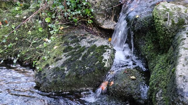 Small waterfall, inside the Peneda Ger&ecirc;s National Park, northern Portugal...2