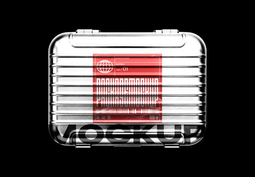 Metal Case Package Mockup