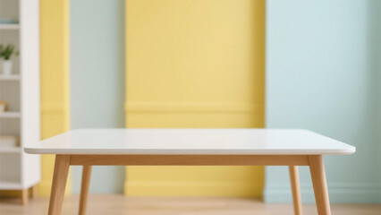 wooden table and chairs