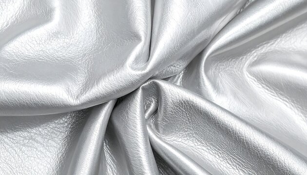 Silver fabric folds