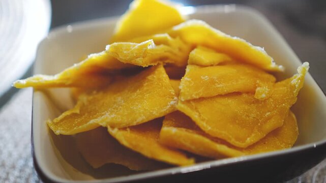 Dried mango is a healthy food. It retains many vitamins.