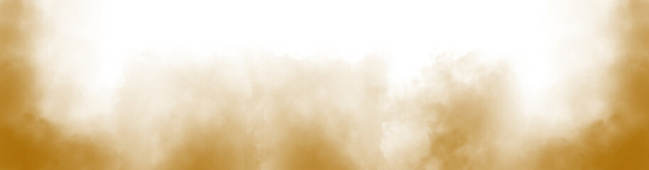 Brown cloud particles isolated on transparent empty background. realistic smoke fog overlay. Realistic dry ice smoke clouds fog overlay template.