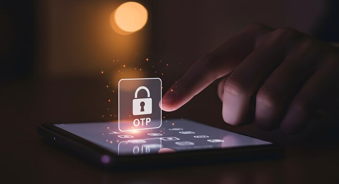 Secure OTP Authentication on Smartphone