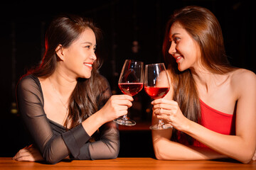 food and Drink, wine red and for a friendly, in a bar or a restaurant 