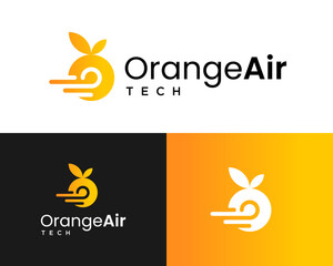 Logo design about air conditioner and citrus fruit industry company.