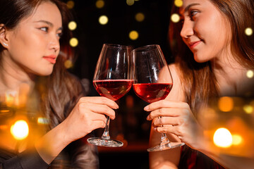 food and Drink, wine red and for a friendly, in a bar or a restaurant 