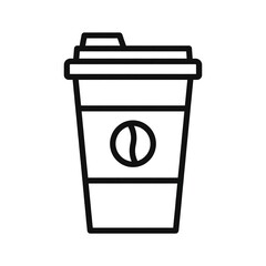 Simple coffee cup icon