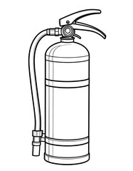 Simple fire extinguisher graphic