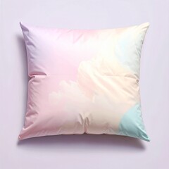 Pastel Rainbow Cloud Throw Pillow Soft, Dreamy Home Decor