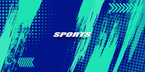 Abstract Sport Cover or Poster Design with Brush Illustration. Template Design