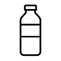 Simple line art bottle
