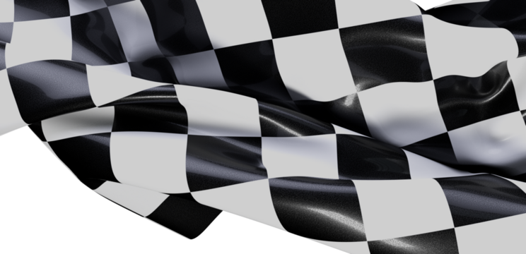 High-quality photo of a checkered flag, perfect for racing, sports, and competition themes.  Great texture.
