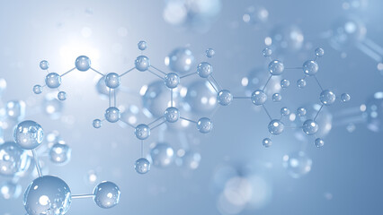 brofaromine molecular structure 3d, antidepressant structural chemical formula view from a microscope