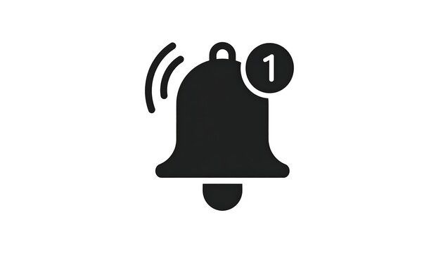 Simple notification bell icon