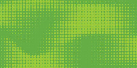 Aesthetic creative Lime green pop art background in retro comic style with halftone dots design, vector illustration eps10