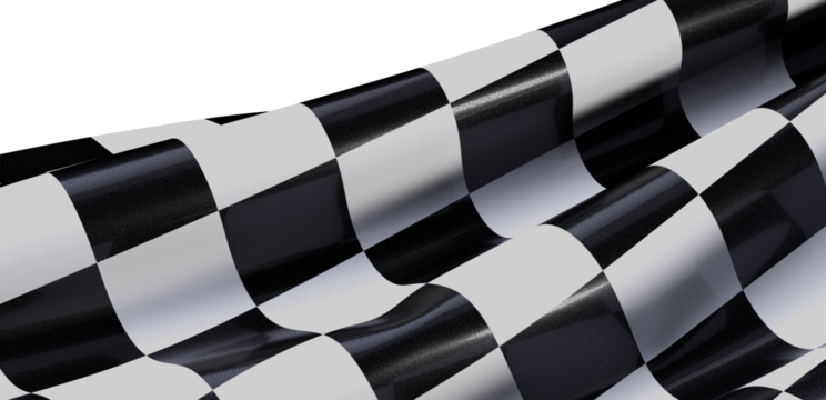 High-quality checkered flag image perfect for sports, racing, and victory themes.  Download now!