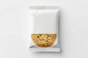 Instant Noodle Pack, Ramen Packaging, Snack Bag Mockup