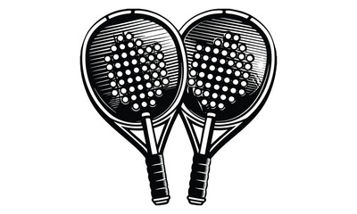 Paddle Rackets A Trio of Sporting Equipment