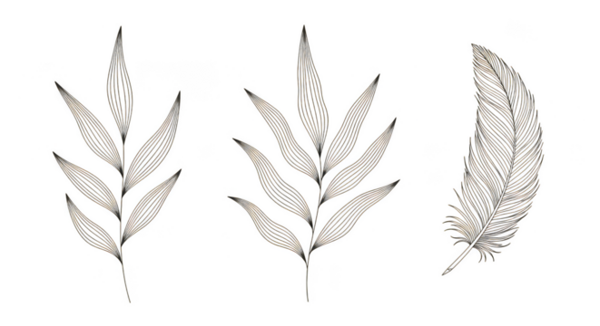 Iridescent metallic botanicals gleam against pure darkness