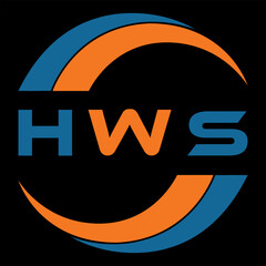 HWS letter design. HWS letter technology logo design. HWS Monogram logo design for an entrepreneur and business
