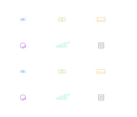 Finance, money multipack illustration set, 12 flat vector designs includes coin stacks, dollar bills, credit cards, piggy banks, bar chart growth graphics, secure safes for financial presentatations