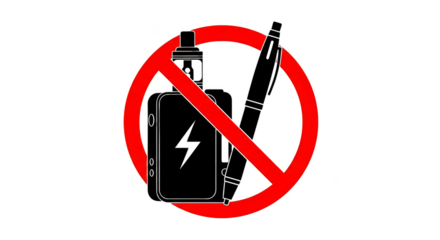No Vaping Symbol of Prohibition