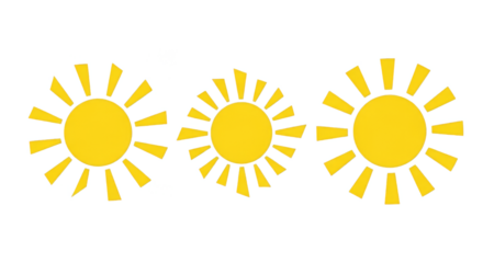 Radiant suns illuminate the dark expanse