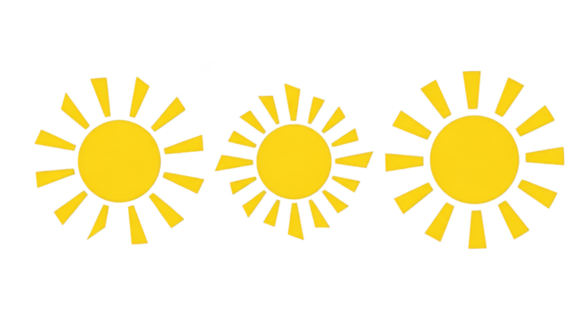 Radiant suns illuminate the dark expanse