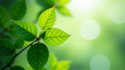 Abstract Green Harmony in Light