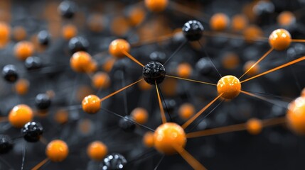 orange and black sphere network