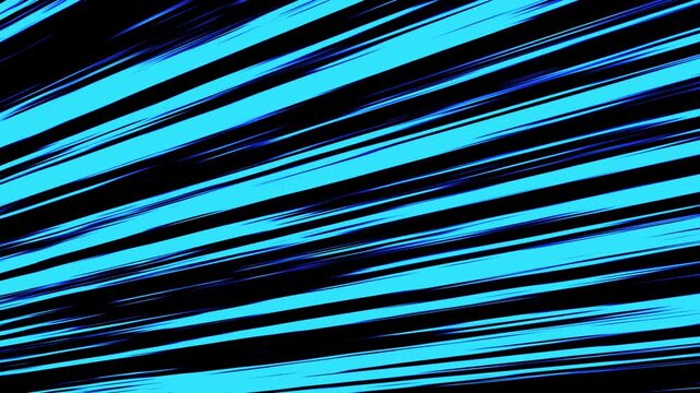 High Energy Anime Speed Lines Transition. Diagonal lines on a black background.