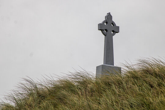 celtic cross on the hill