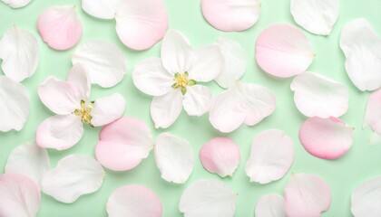 Serene floral pattern with delicate petals and soft focus