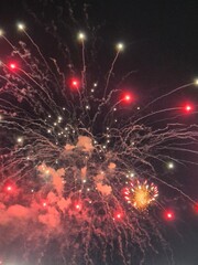 colorful fireworks in the sky
