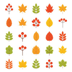 Obraz premium set of autumn leaves