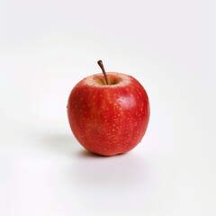 red apple on white background