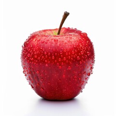 red apple isolated on white