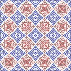 Fototapeta premium floral seamless geometric pattern