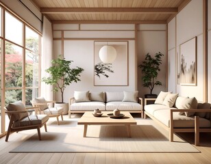 Modern Japanese-style living room