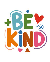 Colorful hand drawn style typographic design elements