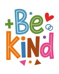 Vibrant hand drawn typographic design with abstract shapes