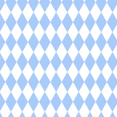 Pastel blue Harlequin or diamond seamless pattern design
